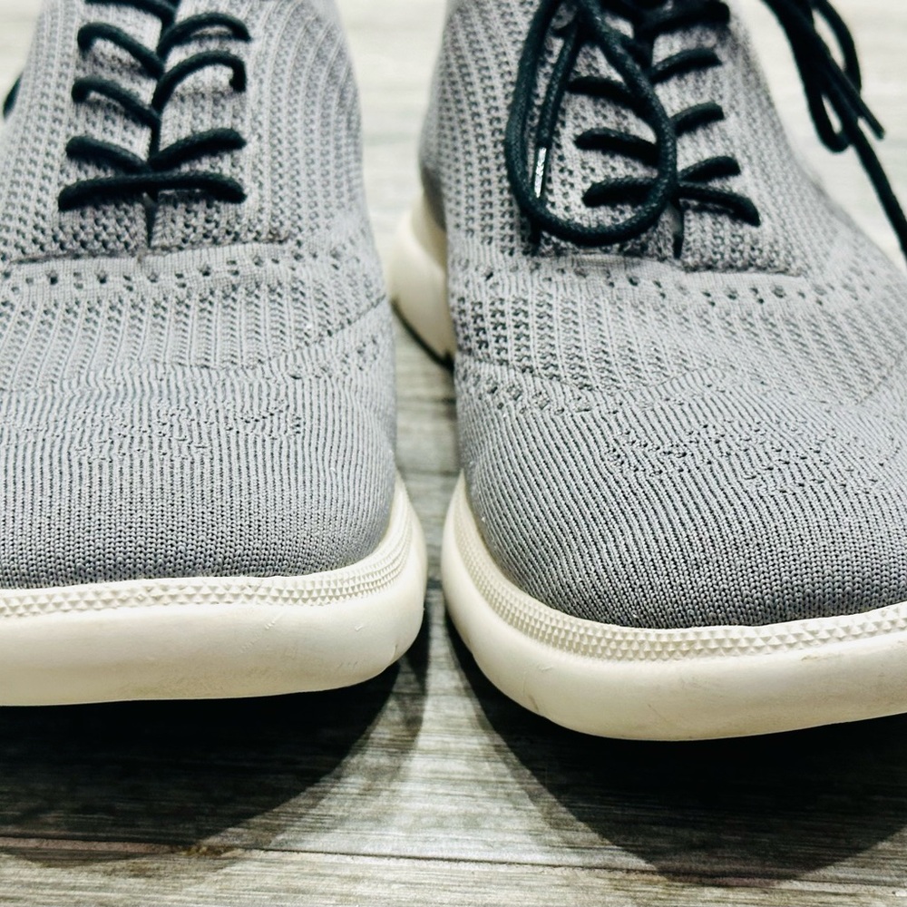 Coach Men's Derby Knit Runner Brogue Lace Up Sneakers Gray - Picture 10 of 10